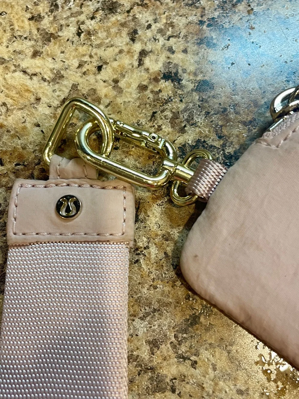 lululemon athletica Blush Pink Key & Card Holder Wristlet